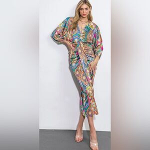 NOTHING'S CHANGED WOVEN MIDI
DRESS